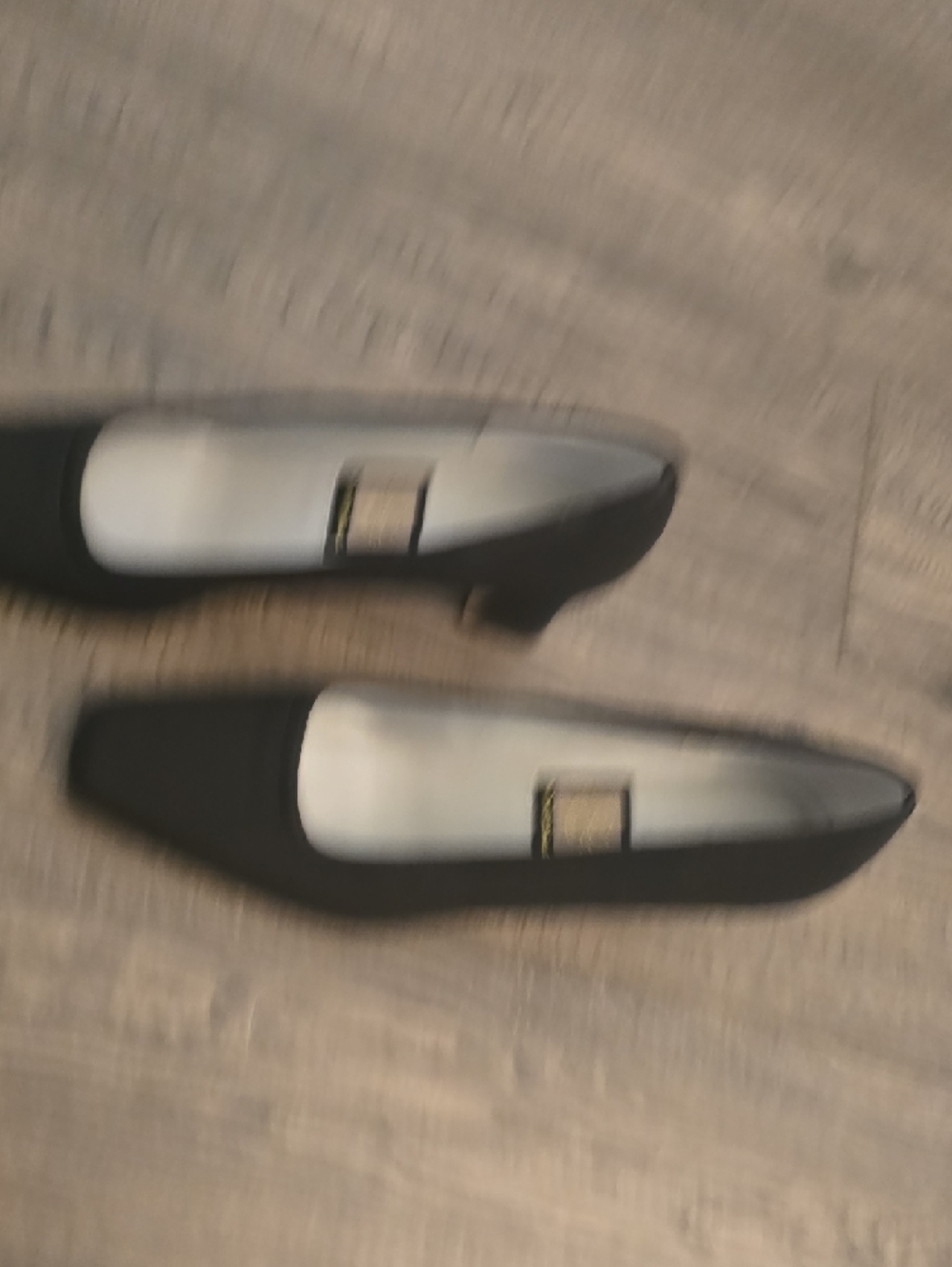 Nina Black Square-Toe Pumps - Picture 3 of 7